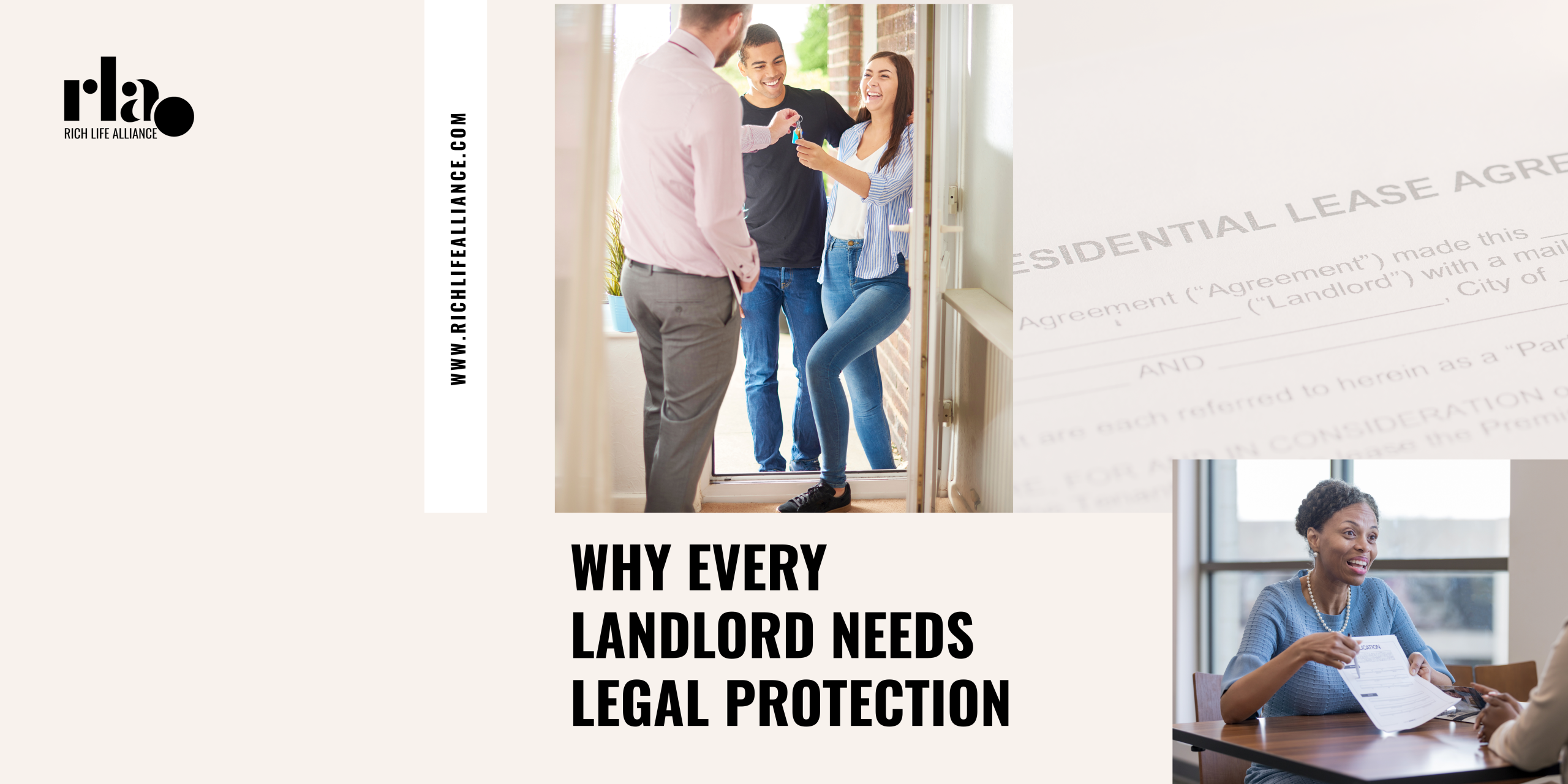 A landlord handing over keys to a young couple renting his house.